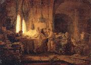 REMBRANDT Harmenszoon van Rijn The Parable of the Labourers in the Vineyard USA oil painting artist